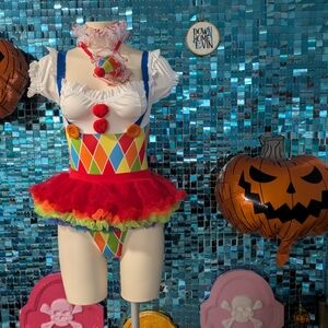 Leg Avenue Colorful Clown Costume